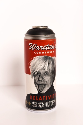 ''Warstein's Relativity Soup'' customised empty spray can by Richard Pendry